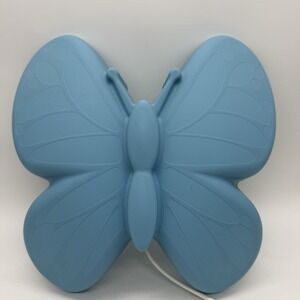 IKEA Upplyst Butterfly Blue Wall Light Night Lite Hanging w/Power Adapter Tested